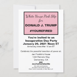 Witte Huis Roze Slip Ideeën van Trump Downloadbaar Kaart