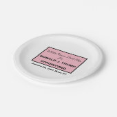 Witte Huis Roze Slip voor Trump Impeach Removal Papieren Bordje (Gekanteld)