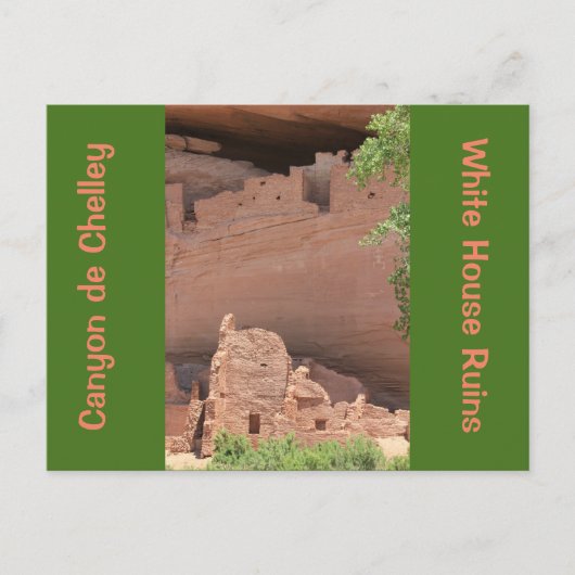 Witte Huis Ruins Canyon de Chelly Post Card Briefkaart (Voorkant)