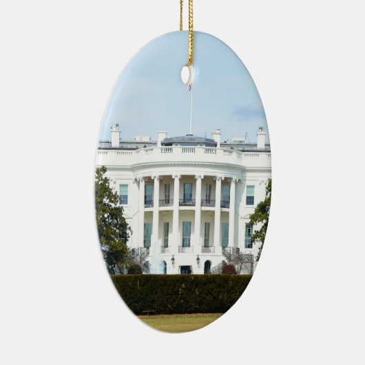 Witte Huis van de stad Keramisch Ornament (Rechts)