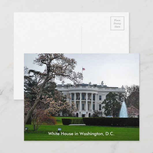 Witte Huis, Washington, DC Briefkaart (Voorkant / Achterkant)