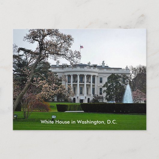 Witte Huis, Washington, DC Briefkaart (Voorkant)