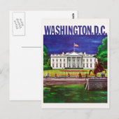  Witte Huis Washington DC-reizen Briefkaart (Voorkant / Achterkant)