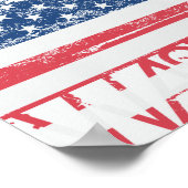 Witte Huis - Washington DC - Verenigde Staten vlag Poster (Hoek)