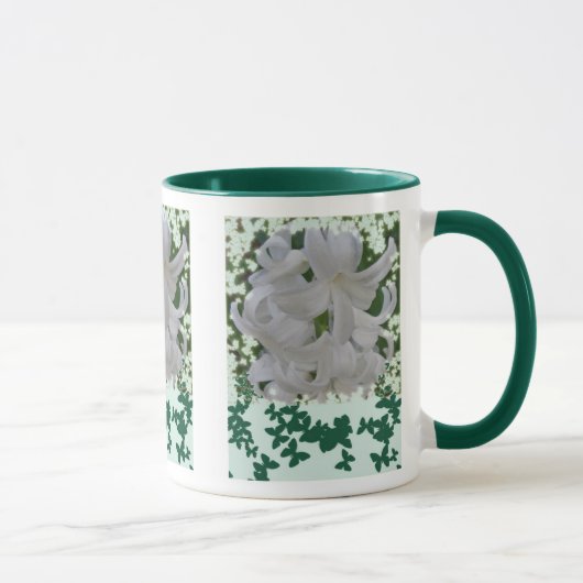 Witte hyacinths & Butterflies Mok (Rechts)