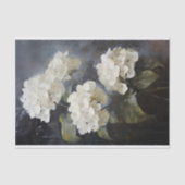 Witte Hydrangea 1 Decoupage papier (Voorkant)