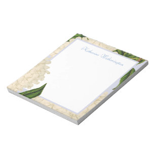  witte hydrangea Aangepaste laptop Notitieblok