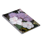 Witte Hydrangea Aspera Bloemen Bloemstuk Notitieboek (Rechterzijde)