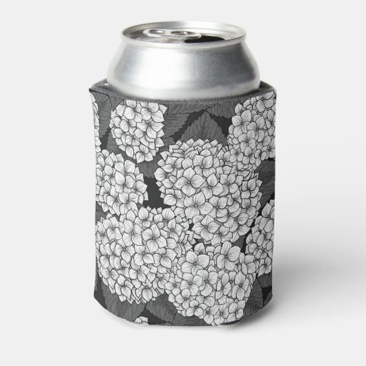 Witte hydrangea blikjeskoeler (Blikje Achterkant)