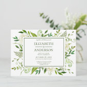 Witte Hydrangea Bloemen Bruiloft Viering Kaart (Staand voorkant)