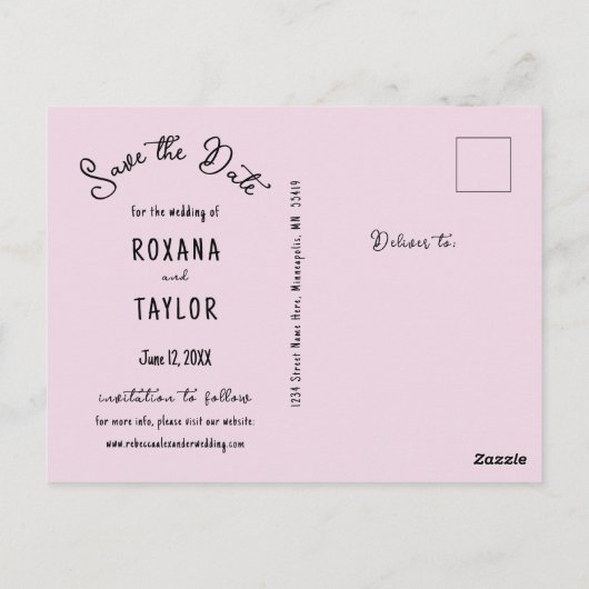 Witte Hydrangea bruiloft foto opslaan datum Briefkaart (Achterkant)