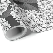 Witte hydrangea cadeaupapier (Rol Hoek)