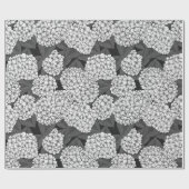 Witte hydrangea cadeaupapier (Vlak)