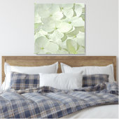 Witte Hydrangea Canvas Print (Insitu (Slaapkamer))