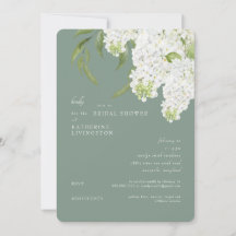 Witte Hydrangea Donkere Salie Afgeronde Bruidsdouc