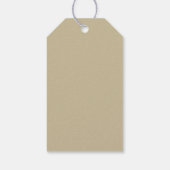 Witte Hydrangea Elegante Baby Shower Dank Je Cadeaulabel (Achterkant)