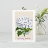Witte hydrangea flaconpreparaten Illustraties Kaart (Staand voorkant)