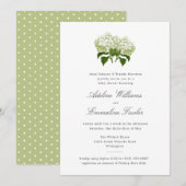 Witte Hydrangea Grand Millennial Joint Baby shower Kaart (Voorkant / Achterkant)