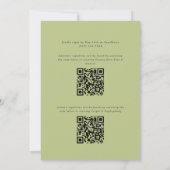 Witte Hydrangea Grandmillennial Dubbel Baby shower Kaart (Achterkant)