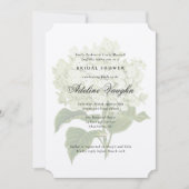 Witte Hydrangea Grandmillennial Vrijgezellenfeest Kaart (Voorkant)