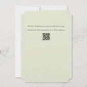 Witte Hydrangea Grandmillennial Vrijgezellenfeest Kaart (Achterkant)