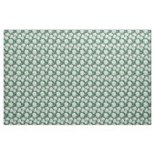 Witte Hydrangea Groene bladeren Waterverf Patroon Stof (Yard (91,4 cm))
