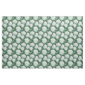 Witte Hydrangea Groene bladeren Waterverf Patroon Stof (Fat Quarter)