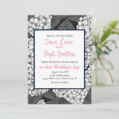 Witte hydrangea kaart (Staand voorkant)