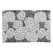 Witte hydrangea kussensloop (Voorkant-Rechts)