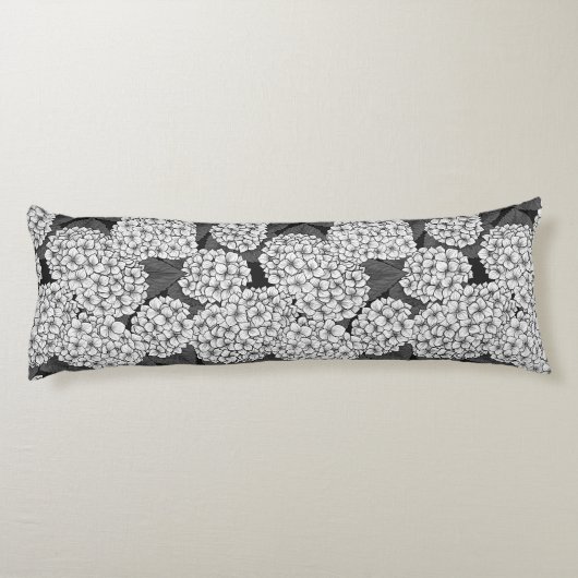 Witte hydrangea lichaamskussen (Achterkant)