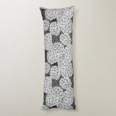 Witte hydrangea lichaamskussen (Achterkant (Verticaal))