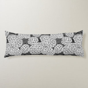 Witte hydrangea lichaamskussen