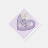 Witte hydrangea op Jubileum Servet (Hoek)