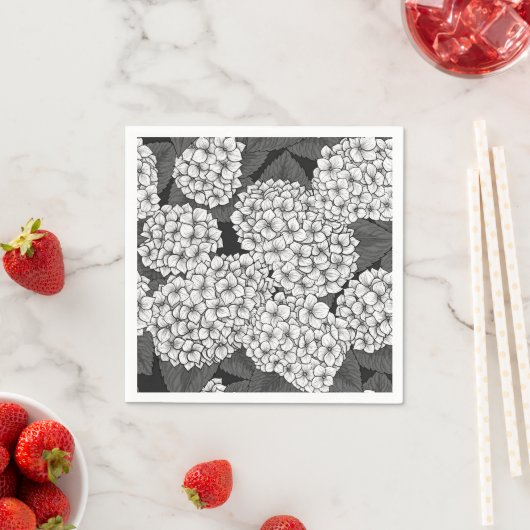 Witte hydrangea servet (Insitu)