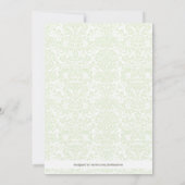 witte hydrangea sparen de datum save the date (Achterkant)