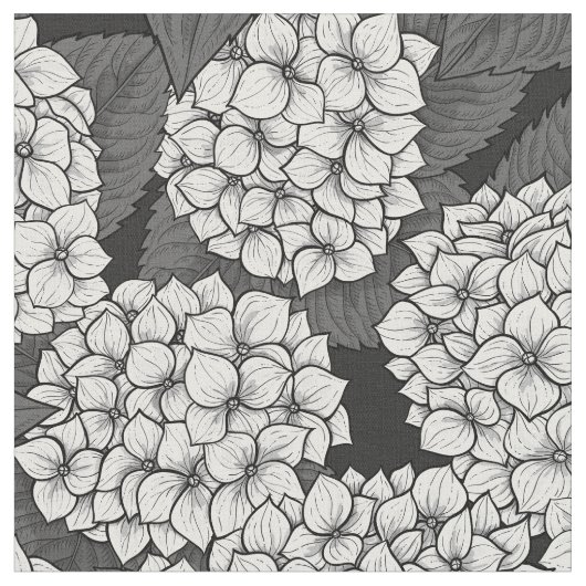 Witte hydrangea stof (Close Up)