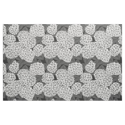 Witte hydrangea stof (Yard (91,4 cm))