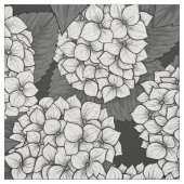 Witte hydrangea stof (Swatch)