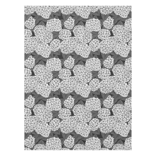 Witte hydrangea tafelkleed (Voorkant)