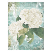 Witte hydrangea tafelkleed (Voorkant)