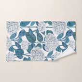 Witte hydrangea waterverf bad handdoek (Handdoek)