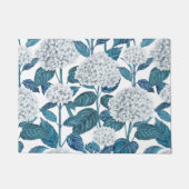 Witte hydrangea waterverf deurmat (Voorkant)