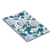 Witte hydrangea waterverf notitieboek (Rechterzijde)