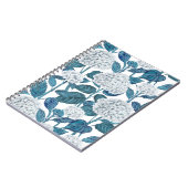 Witte hydrangea waterverf notitieboek (Linkerzijde)