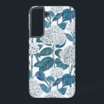 Witte hydrangea waterverf samsung galaxy hoesje<br><div class="desc">Waterverf met witte hydrangea op een witte achtergrond</div>