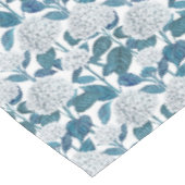 Witte hydrangea waterverf tafelkleed (Gekanteld)