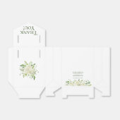 Witte Hydrangeas bloemenbruiloft dank u Bedankdoosjes (Uitgevouwen)