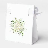 Witte Hydrangeas bloemenbruiloft dank u Bedankdoosjes (Achterkant)