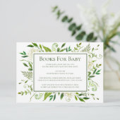 Witte Hydrangeas boeken voor Baby shower Informatiekaartje (Staand voorkant)