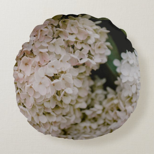 WITTE HYDRANGEAS IN BLOOM ROND KUSSEN (Voorkant)